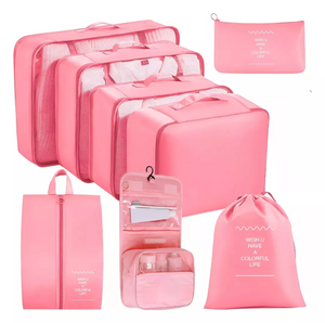 BOLSAS ORGANIZADORAS PARA MALETA - ROSA